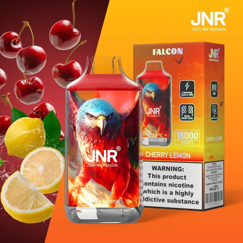 JNR Falcon 16000 Puffs 16K Wholesale Disposable Vape Adjustable Airflow Crystal Electronic Cigarette