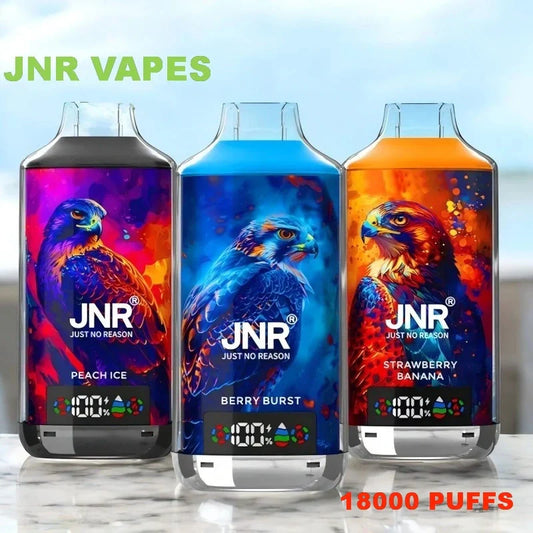JNR Falcon-X 18000 PUFFS Factory Price Discount Sale-950mAh Battery, 24ml E-liquid, Multiple Nicotine 29 Flavors