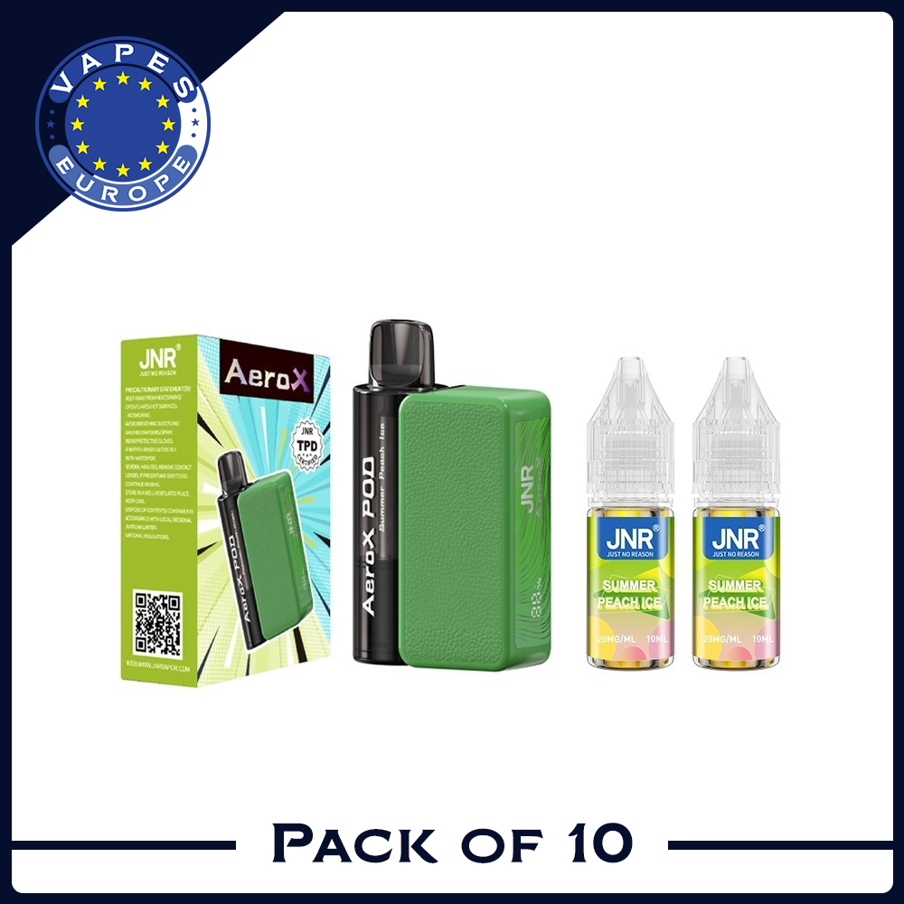 JNR Aero X 32000 puffs bar 20mg nicotine (Box of 10) 10 Flavors