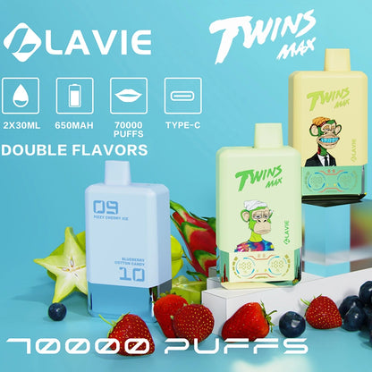 Puff 70k Lavie 70000 Puffs Twins Max 2 in 1 Disposable Vape