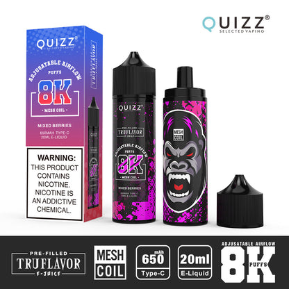 QUIZZ VAPMOD QD62V2 8000Puffs Disposable Vape Wholesale