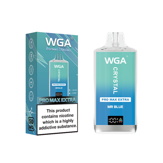 wga Disposable Vape Crystal Mr-Blue 15000 Puffs