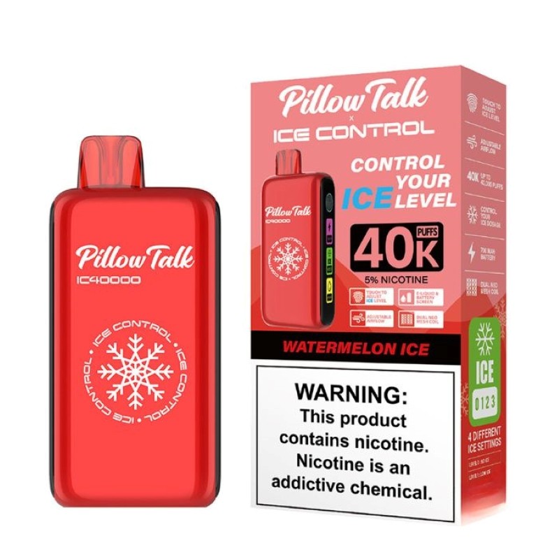 Pillow Talk IC40000 Ice Control Disposable Vape 5% 20ml