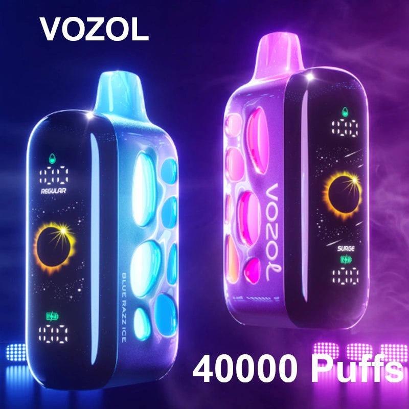Puffs 40k Vozol Rave 40000 Puffs Disposable Vape Smart Screen 5% Nicotine