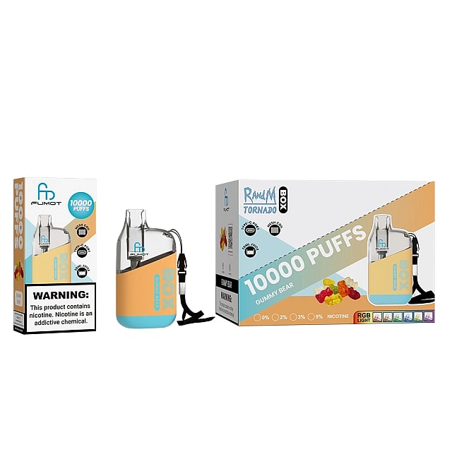 RandM Tornado Box 10000 Puffs 2% 5% Nicotine Rechargeable Disposable vape