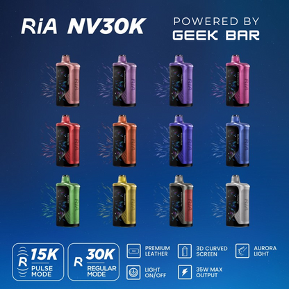 RIA NV30K By Geek Bar 30K Puff Disposable