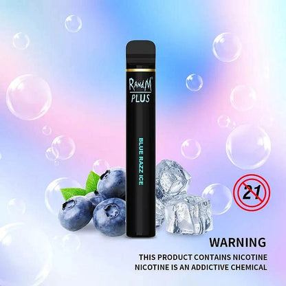 RandM Plus 800 Puffs 0% 2% 3% 5% Nicotine Rechargeable Disposable Pen