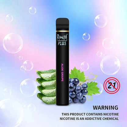RandM Plus 800 Puffs 0% 2% 3% 5% Nicotine Rechargeable Disposable Pen