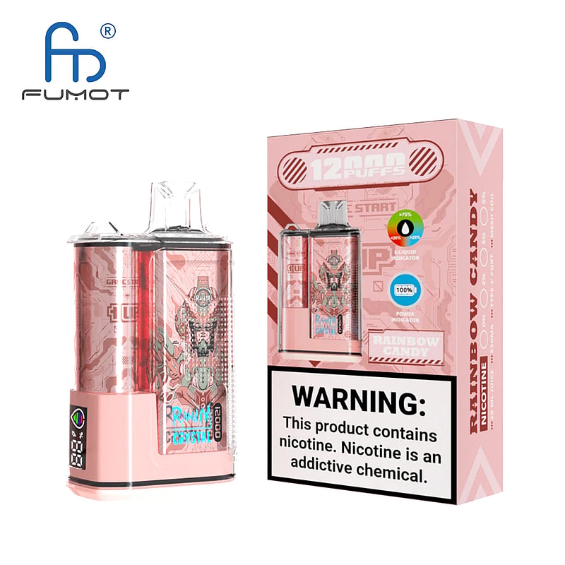 RandM Crystal 12000 Puffs 2% 5% Nicotine LED display Disposable E Cigarettes
