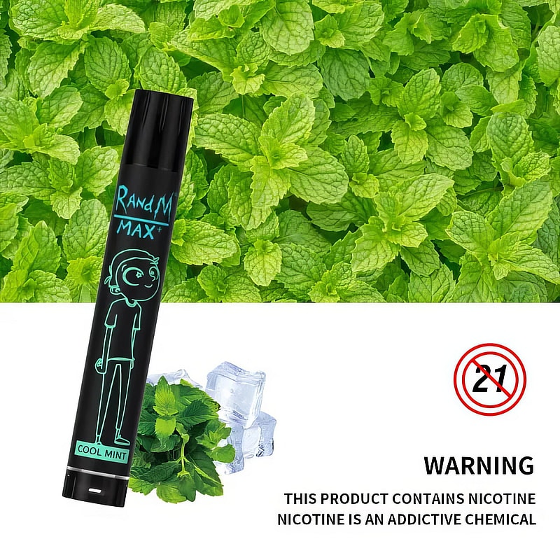 RandM Max+ 1700 Puffs 0% 2% 3% 5% Nicotine Rechargeable Disposable vape