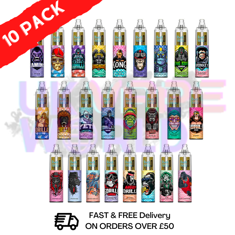 Box Of 10 - R&M Tornado 7000 Puff Bar R and M Vape Pen