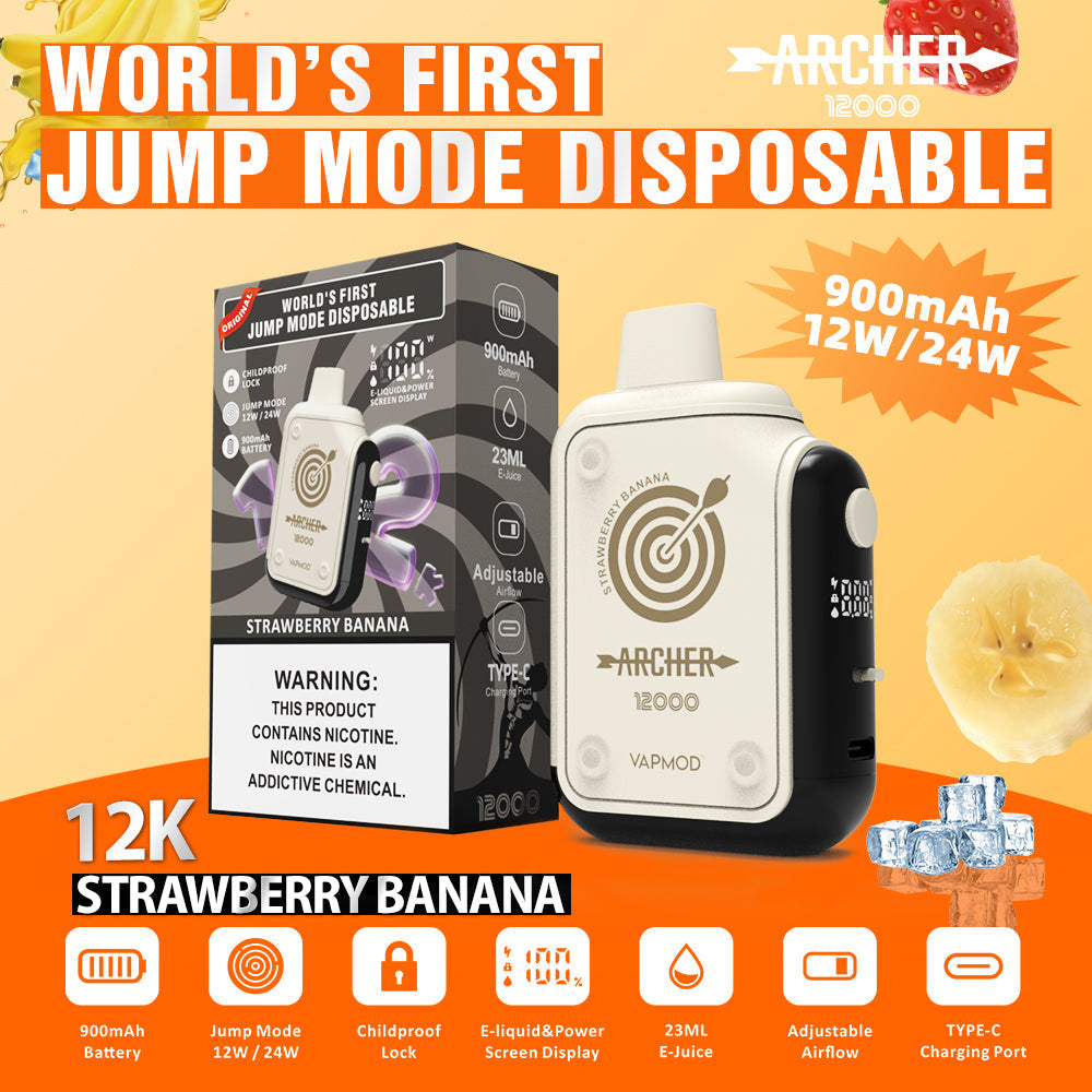 VAPMOD ARCHER 12000 Puffs Disposable Vape Wholesale