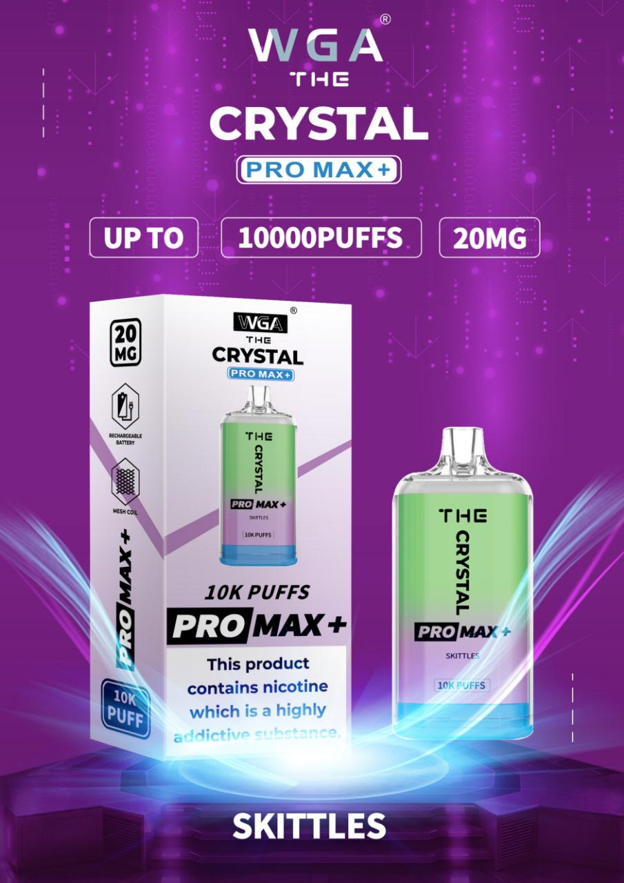 The Crystal Pro Max + 10000 Puffs Disposable Vape Pod