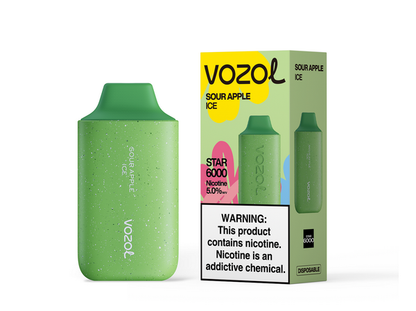 Vozol Star 6,000 puffs 500mAh battery 17 Flavors