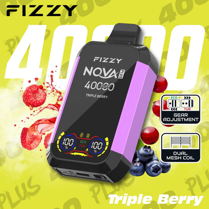 Fizzy Nova Plus 40000 40K Puffs Dual Mesh Coil Disposable Vape-Next-Level Premium Vaping