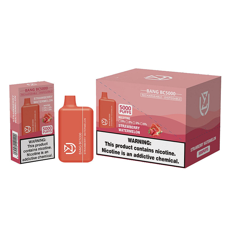 UZY BANG BC5000 0% 2% 3% 5% nicotine 5000puffs disposable electronic cigarettes-650mAh Battery, 13ml E-liquid, Multiple Nicotine 12 Flavors
