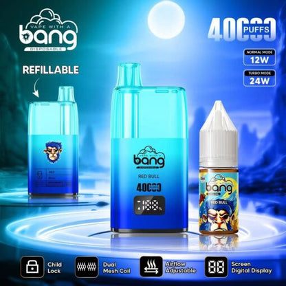 Bang 40000 Puffs Disposable Vape - 10ml E-Liquid, 650mAh Battery 12 Flavors