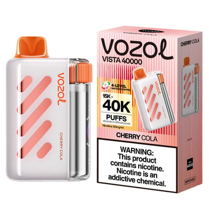 Vozol Vista 40000 Puffs 40K Wholesale Vape Smart Screen Adjustable Airflow 5% Nicotine
