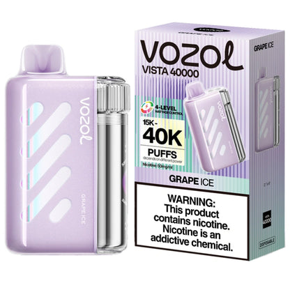 Vozol Vista 40000 Puffs 40K Wholesale Vape Smart Screen Adjustable Airflow 5% Nicotine