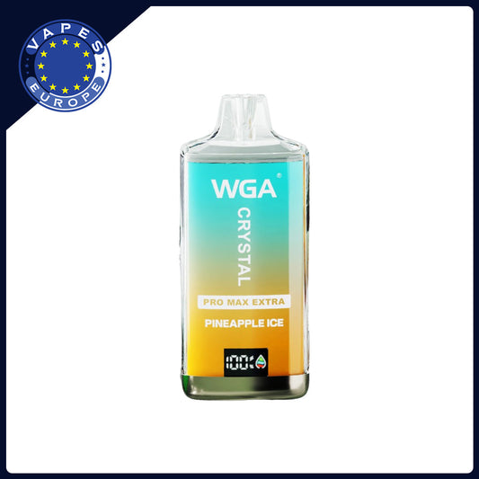 WGA Crystal Pro Max Extra 15000 Puffs Disposable Vape-650mAh Battery, Multiple Nicotine 11 Flavors
