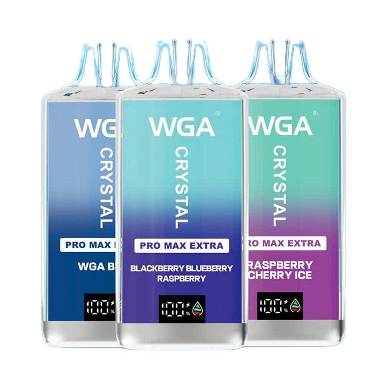 WGA Crystal Pro Max Extra 15000 Puffs Disposable Vape Wholesale-650mAh Battery, Multiple Nicotine 16 Flavors