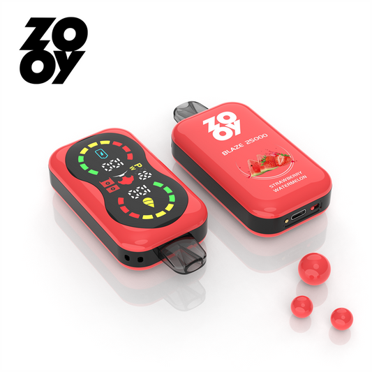 ZOOY VAPE BLAZE 25000 Rechargeable Disposable E-Cigarette – 31ml, 25000 Puffs, Dual Mesh Coils