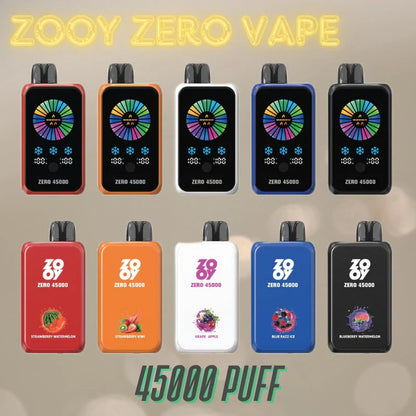 ZOOY ZERO 45000 PUFF Smart Display Bulk Sale Vape