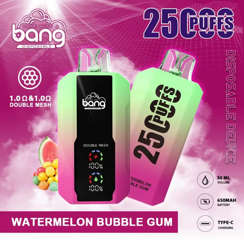 Bang 25000 Puffs 25K LCD Screen Vape Wholeale E Cigarettes jetables