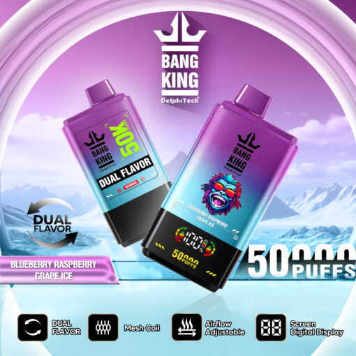BANG KING 50000 Puffs Disposable Vape Wholesale-850mAh Battery, 50ml E-liquid, Multiple Nicotine 12 Flavors