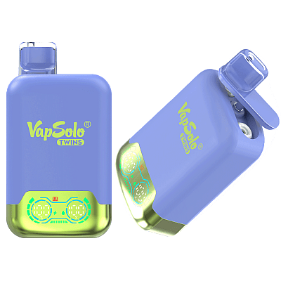 VapSolo Twins 20K Puffs Disposable Vape | Dual Flavors,Airflow Control,Smart Display Screen