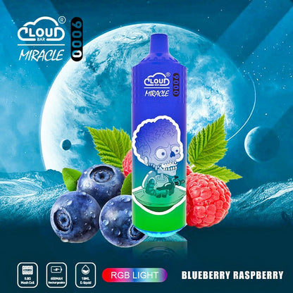 Cloud Bar Miracle 9000 Puffs 2% 3% 5% Nicotine Rechargeable Disposable vape