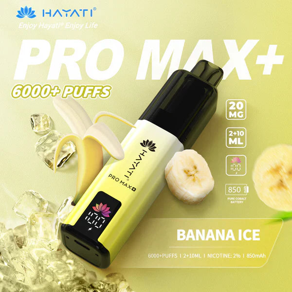 Hayati Pro Max+ 6000 Puffs Disposable Vape