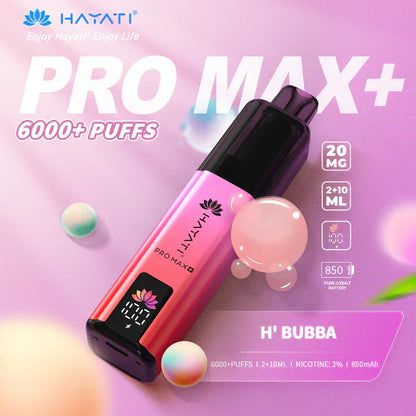Hayati Pro Max+ 6000 Puffs Disposable Vape