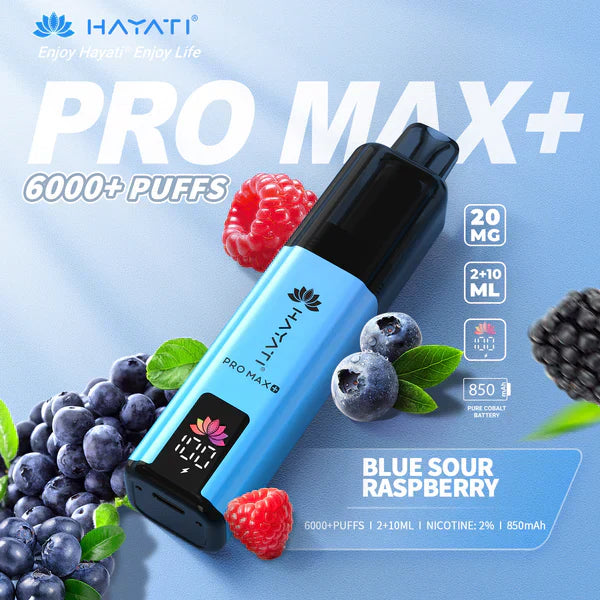 Hayati Pro Max+ 6000 Puffs Disposable Vape