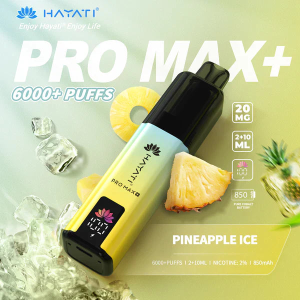 Hayati Pro Max+ 6000 Puffs Disposable Vape