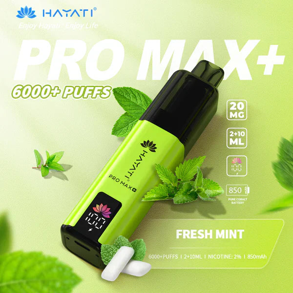 Hayati Pro Max+ 6000 Puffs Disposable Vape (Box of 10)