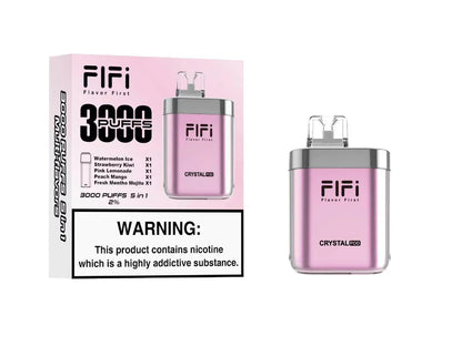 CRYSTAL FI FI KIT WITH 5 Prefilled PODS 3000 multi-flavour 20MG 2ML 600 PUFF X 5PODS
