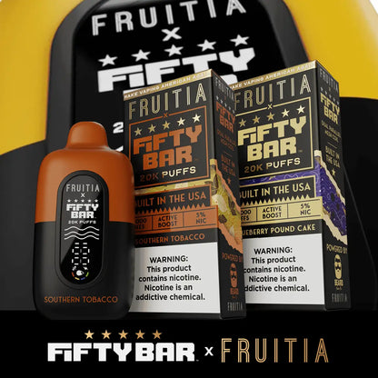 Fifty Bar X Fruitia 20K Disposable Vape