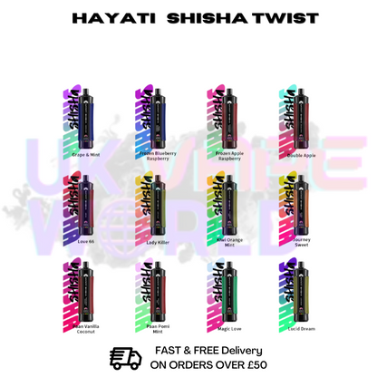 Hayati Pro Max Shisha 15000 Puff 15K Bar Disposable Kit