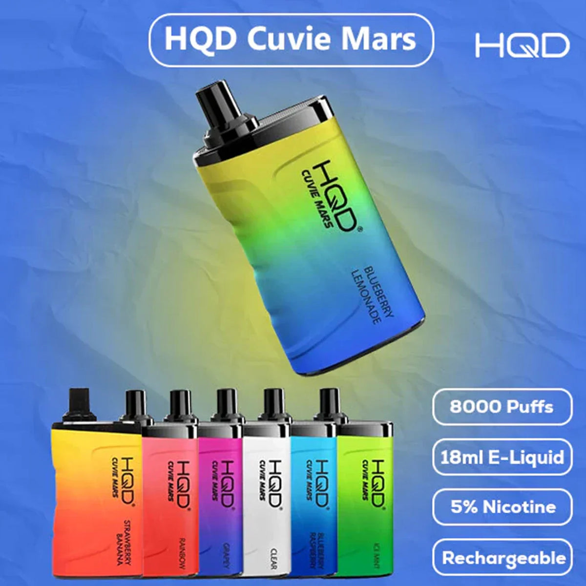 HQD Mars 8000 Puffs Disposable Vape