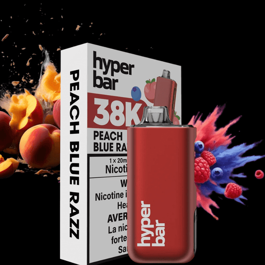 Hyper Bar BE38000 Disposable Vape-Peach Blue Razz