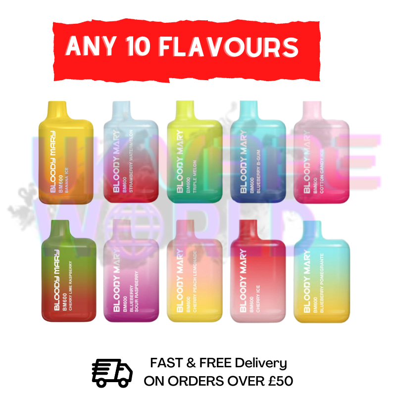 MIXED FLAVOURS - Bloody Mary 600Puff Box of 10