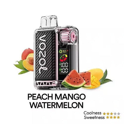 Vozol Vista 20K Puffs Disposable Vape | Dual Mesh with LED Digital Screen 20mL e-liquid 650mAh battery 17 unique flavors