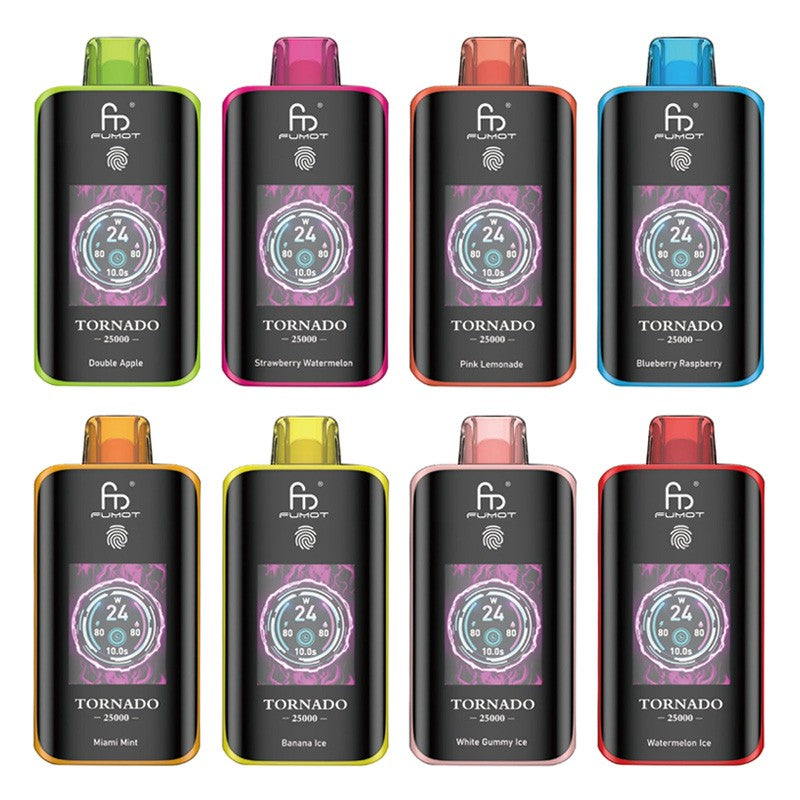 Fumot Tornado 25000 Puffs Disposable Vape  700 mAh  24 Flavors