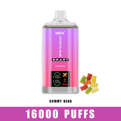 WGA Crystal Plus 16000 Puffs Disposable Vape 27ml 650mAh 12 Flavors