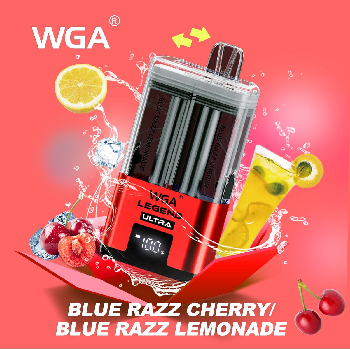 WGA 30000 Puffs Dual Flavors Disposable Vape   20ml+2ml  650mAh 15 flavors