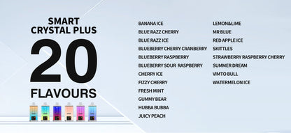 WGA Crystal Plus 16000 Puffs Disposable Vape 27ml 650mAh 12 Flavors