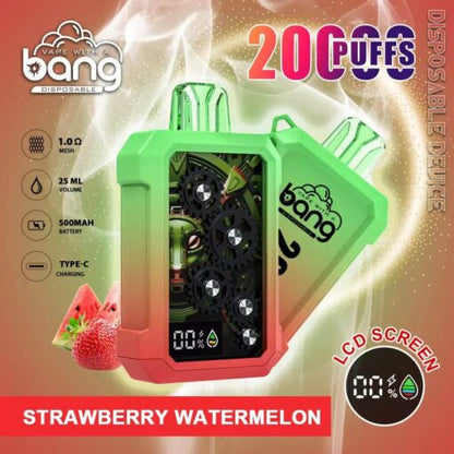 Bang 20000 Puffs Vape 20K Disposable Vape Pen E Cigarette Prefilled 25ml 500mAh Disposable Vape 12 Flavors