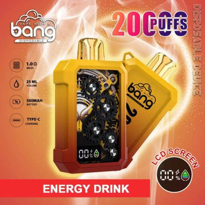Bang Vape 20000Puffs Wholesale Electronic Cigarette Vape Bang King  20K Desechables Disposable Vape-500mAh Battery, 25ml E-liquid, Multiple Nicotine 12 Flavors