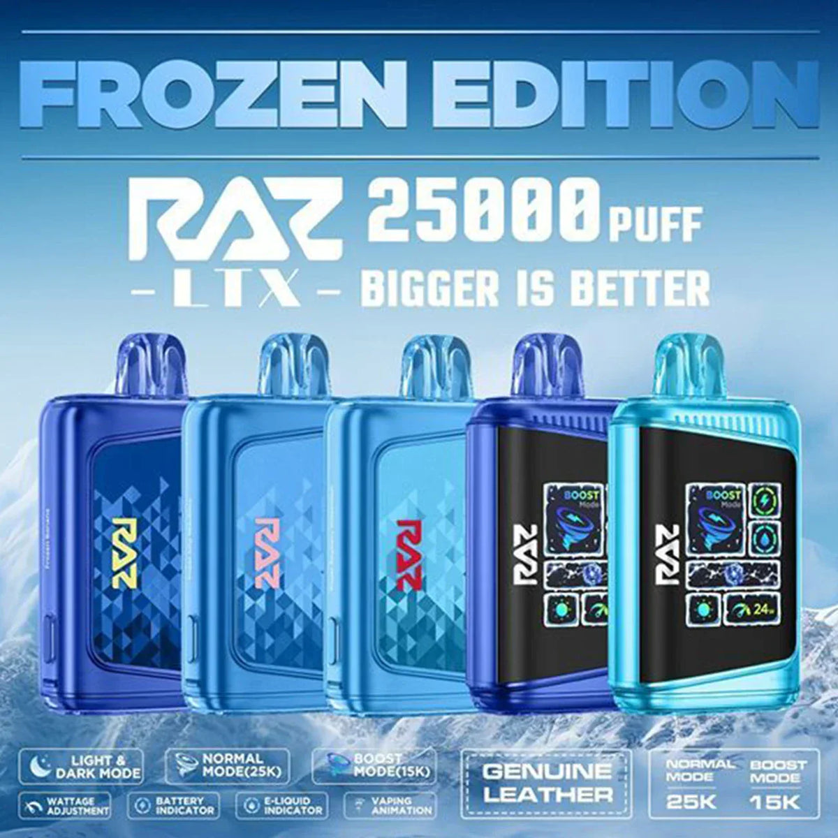 Raz LTX 25000 Puffs Disposable Vape – Frozen Edition